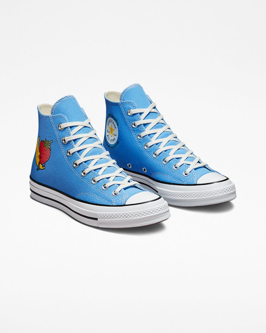 Tenisky Vysoke Converse x Sky High Farm Workwear Chuck 70 Damske Modre Viacfarebný Biele | SK GY11SZ2